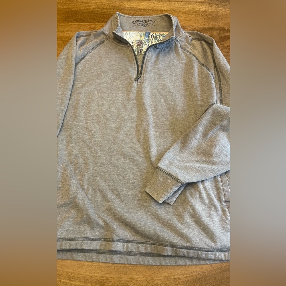 Margaritaville Gray Sweatshirt Casual Comfort